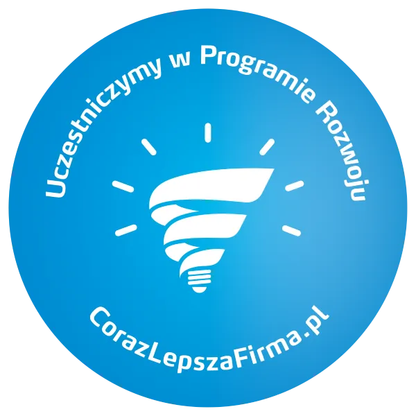 odznaka uczestniczymy w projekcie corazlepszafirma